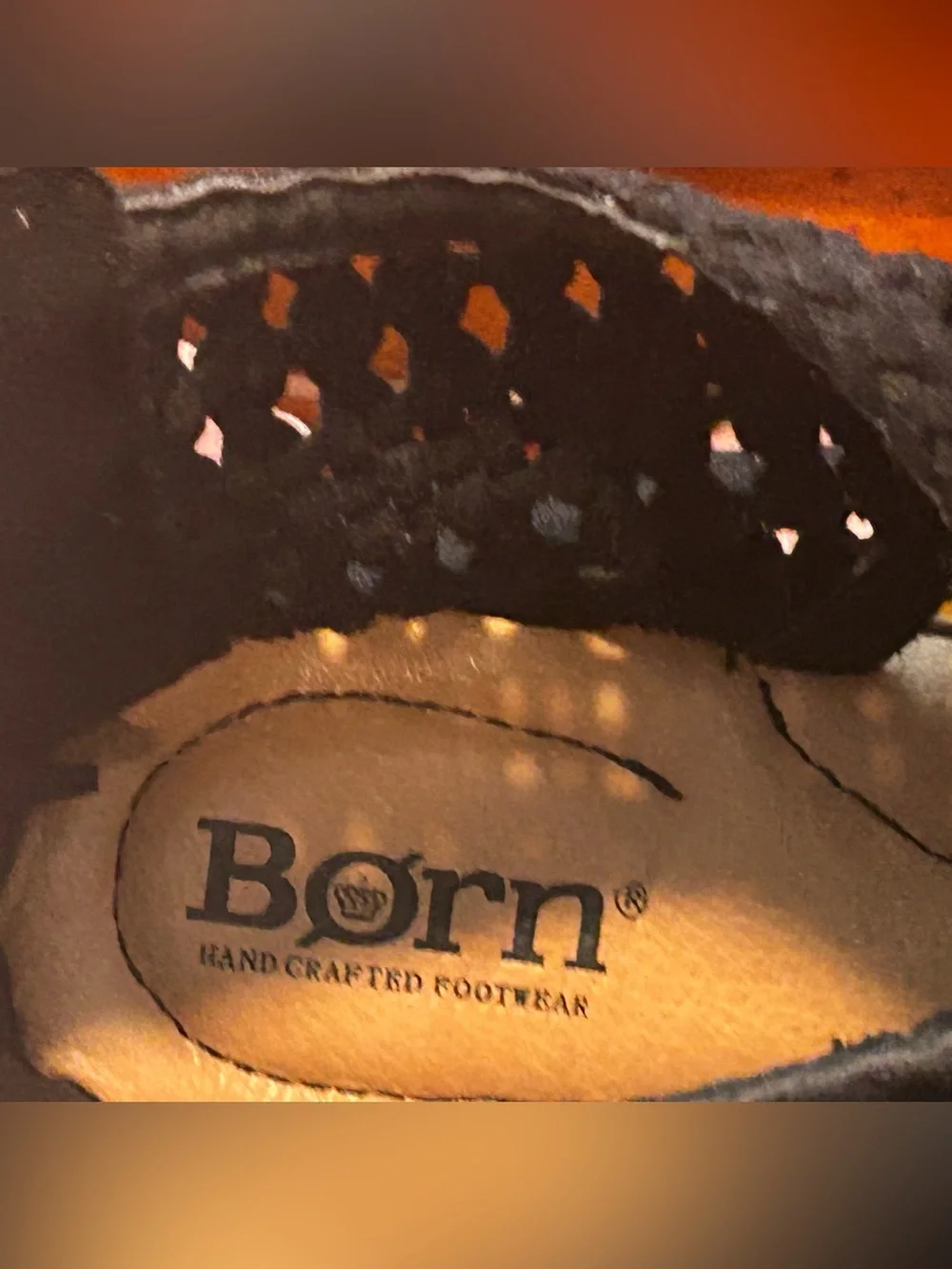 Born Women’s Black Woven Open-Toe Sandals Size 7